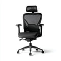 Ergonomic office chair with adjustable headrest and breathable mesh design